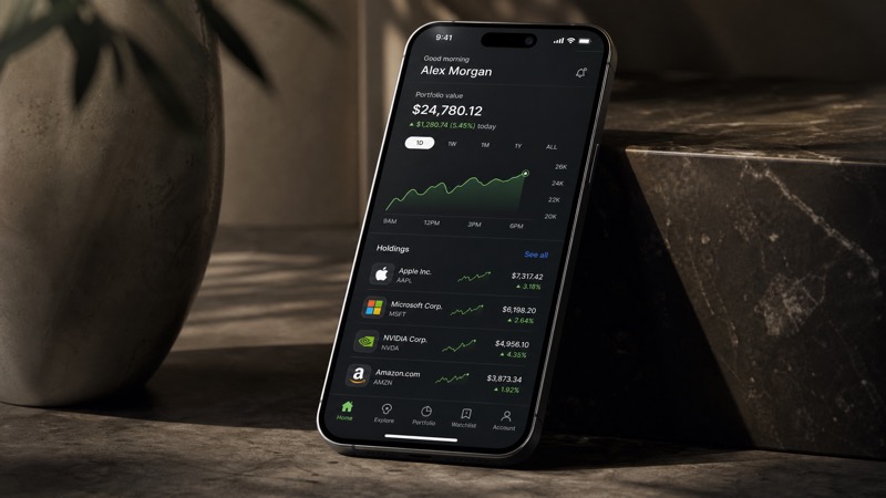 App and store visuals perspective mockup example